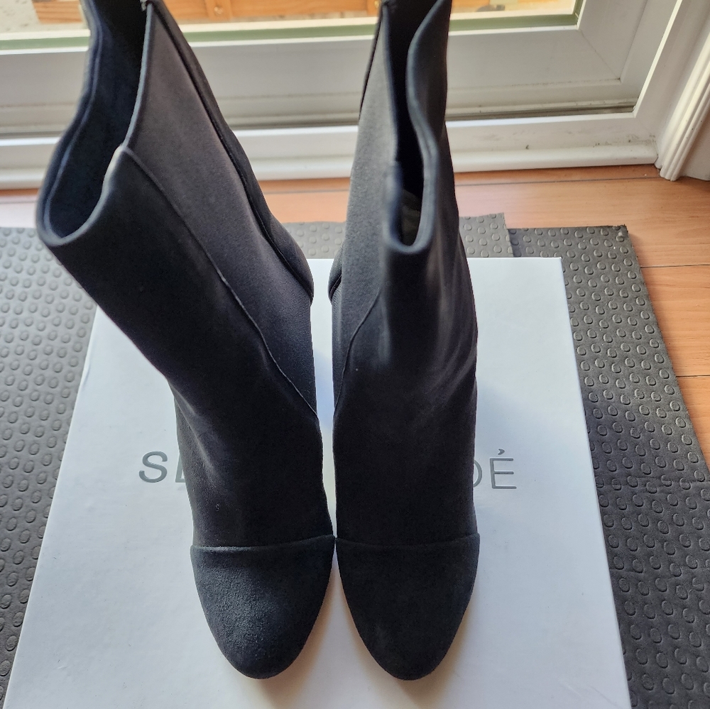 Brand New See By Chloe Black Matt Suede Boots Size 6.5